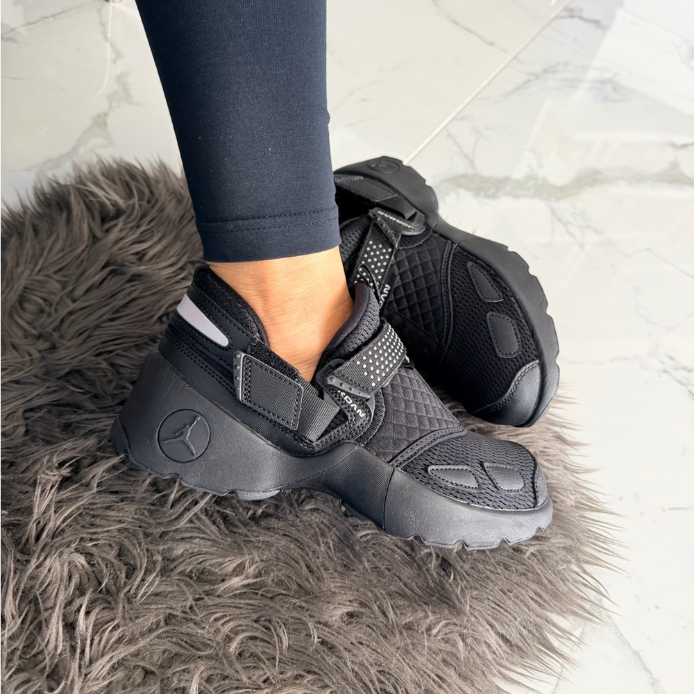 Jordan Black Athletic Slip-On Sneakers - Picture 2 of 9